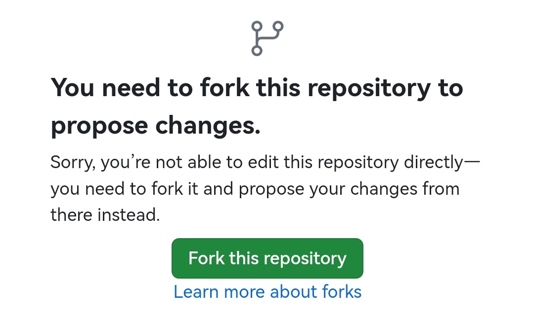 Forking the repository